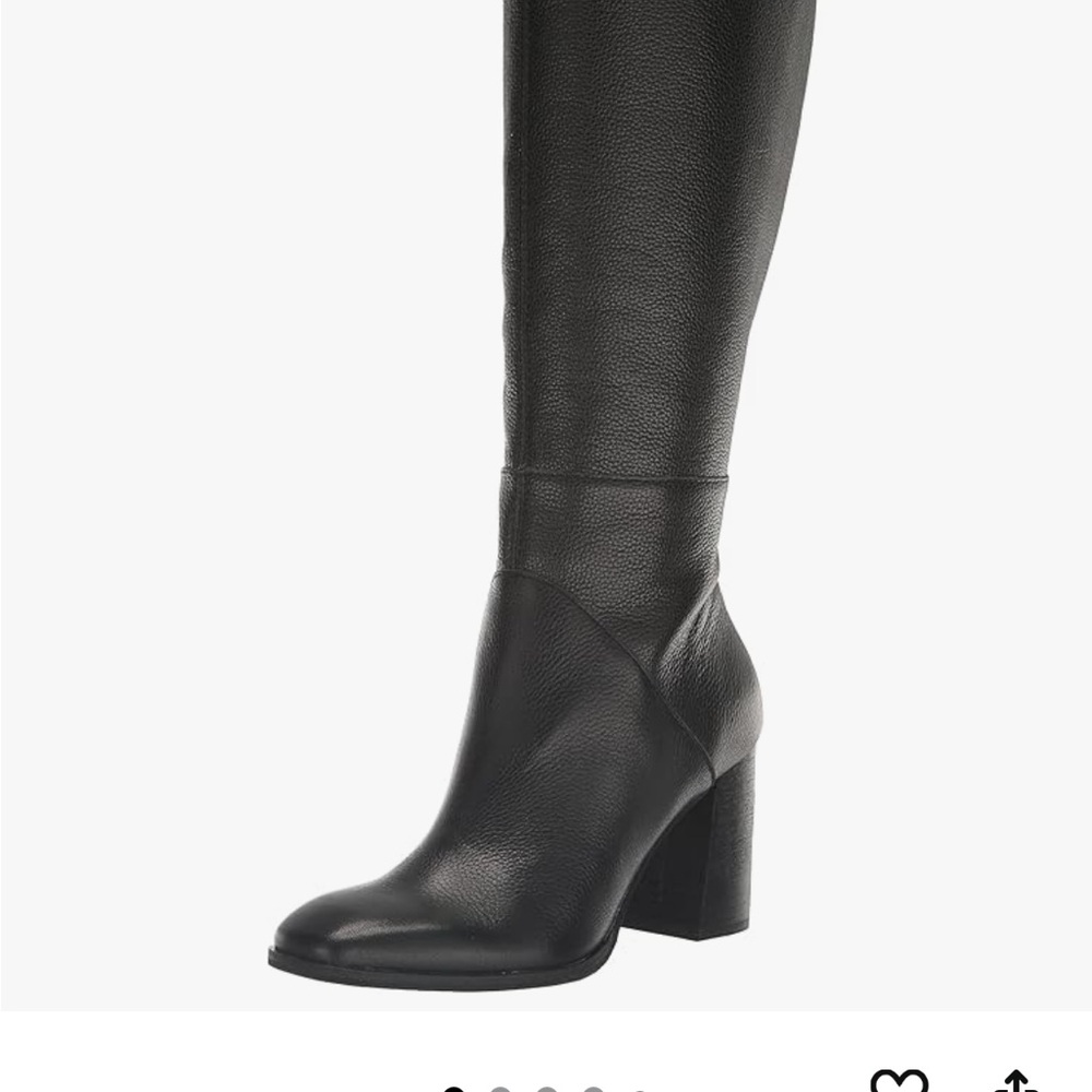 Dolce Vita Fynn Black Leather Knee-High Boots